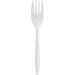 FORK MEDIUM-WEIGHT WHITE  POLYPROPYLENE 1000/CS