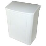 MENSTRUAL CARE RECEPTACLE WALL PLASTIC WHITE