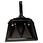 DUSTPAN METAL 12IN BLACK 12/CS