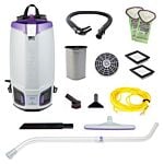 ProTeam GoFit 10 Backpack Vacuum w/Xover Wand Tool Kit - 10 Qt.