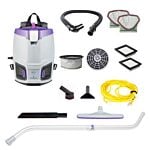 ProTeam GoFit 3 Backpack Vacuum w/Xover Multi-Surface Wand Tool Kit - 3 Qt.