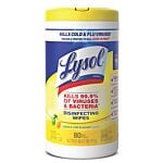 DISINFECTING WIPES LYSOL LEMON 80/CANISTER, 6/CS