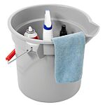 Rubbermaid BRUTE Round Bucket - 14 Qt., Gray