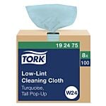 WIPER TORK HD NON-WOVEN W24  9X17IN BLUE 