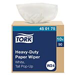WIPER TASKBRAND V40 HD DRC  WHITE 9X17" 9-POP-UPSx100/