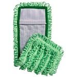 Microfiber & More Mesh Backing Pocket Mop - Green