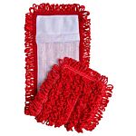 Microfiber & More Mesh Backing Pocket Mop - Red