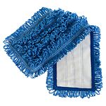 Microfiber & More 17" Velcro Back Mop - Blue
