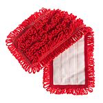 Microfiber & More 17" Velcro Back Mop - Red