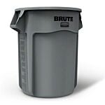 Rubbermaid BRUTE Vented Container - 55 Gal., Gray