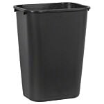 Rubbermaid Deskside Wastebasket - 41 1/4 Qt., Black