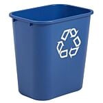 Rubbermaid Deskside Recycling Wastebasket - 28 Qt.