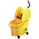 Rubbermaid WaveBrake Down Press Combo - 35 Qt.,Yellow