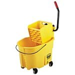 Rubbermaid WaveBrake Side Press Combo - 35 Qt.,Yellow