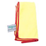 Unger yellow and red MicroWipe cloth for color-coded cleaning zones
