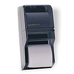 Von Drehle twin roll tissue dispenser in black for standard toilet paper